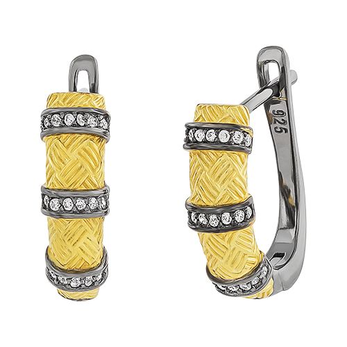 Серьги из серебра с кубическим цирконием SET84026EW-B Серьги (Ag 925)