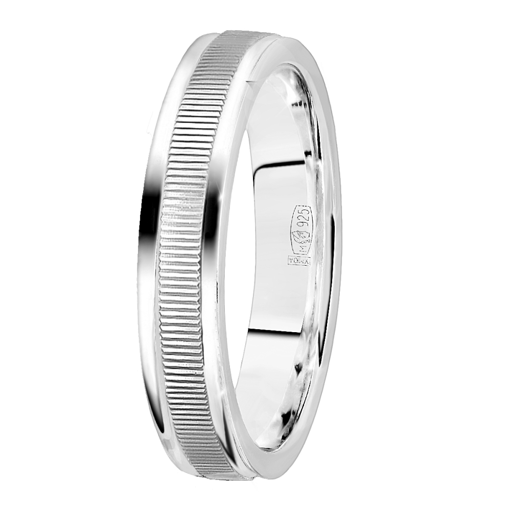 Кольцо обручальное из серебра О2140-007-3 Кольцо (Ag 925)