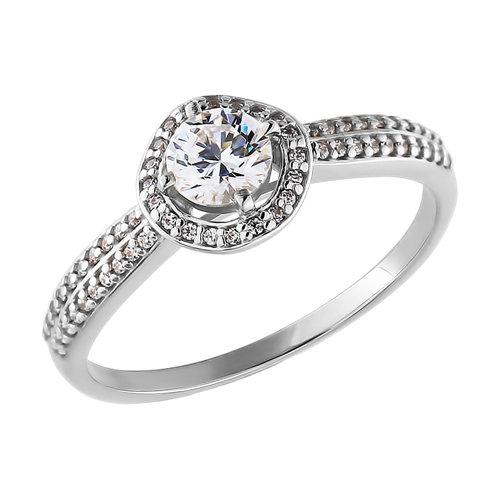 Кольцо из белого золота с фианитами SWAROVSKI 81010086 Кольцо (Au 585)