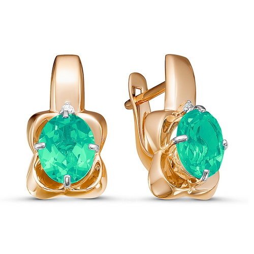 Серьги из золота с агатами 324724 Серьги (Au 585)