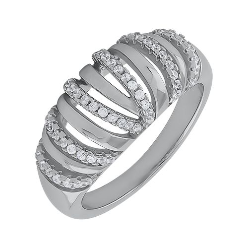 Кольцо из серебра с кубическим цирконием  B15755-R Кольцо (Ag 925)