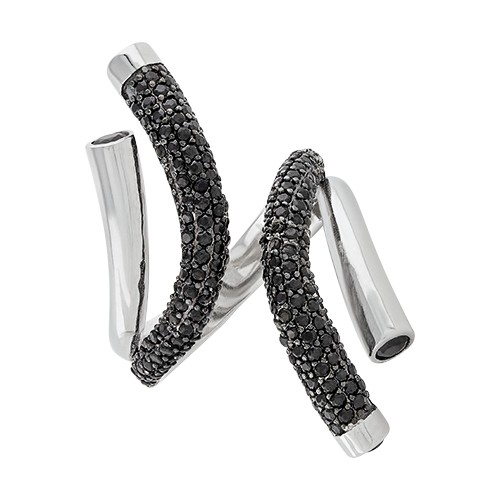 Кольцо из серебра с кубическим цирконием  318R1161(B49) Кольцо (Ag 925)