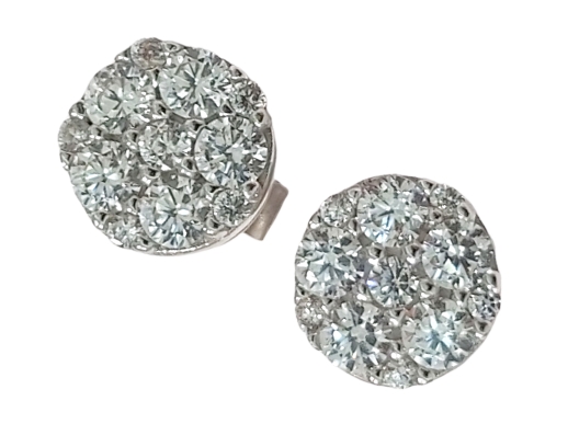 Серьги из серебра пусеты 2860016077214 Серьги пусеты (Ag 925)