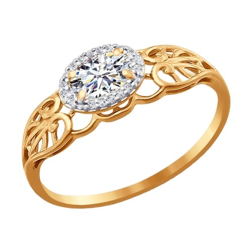 Кольцо из золота c фианитами SWAROVSKI 81010119 Кольцо (Au 585)