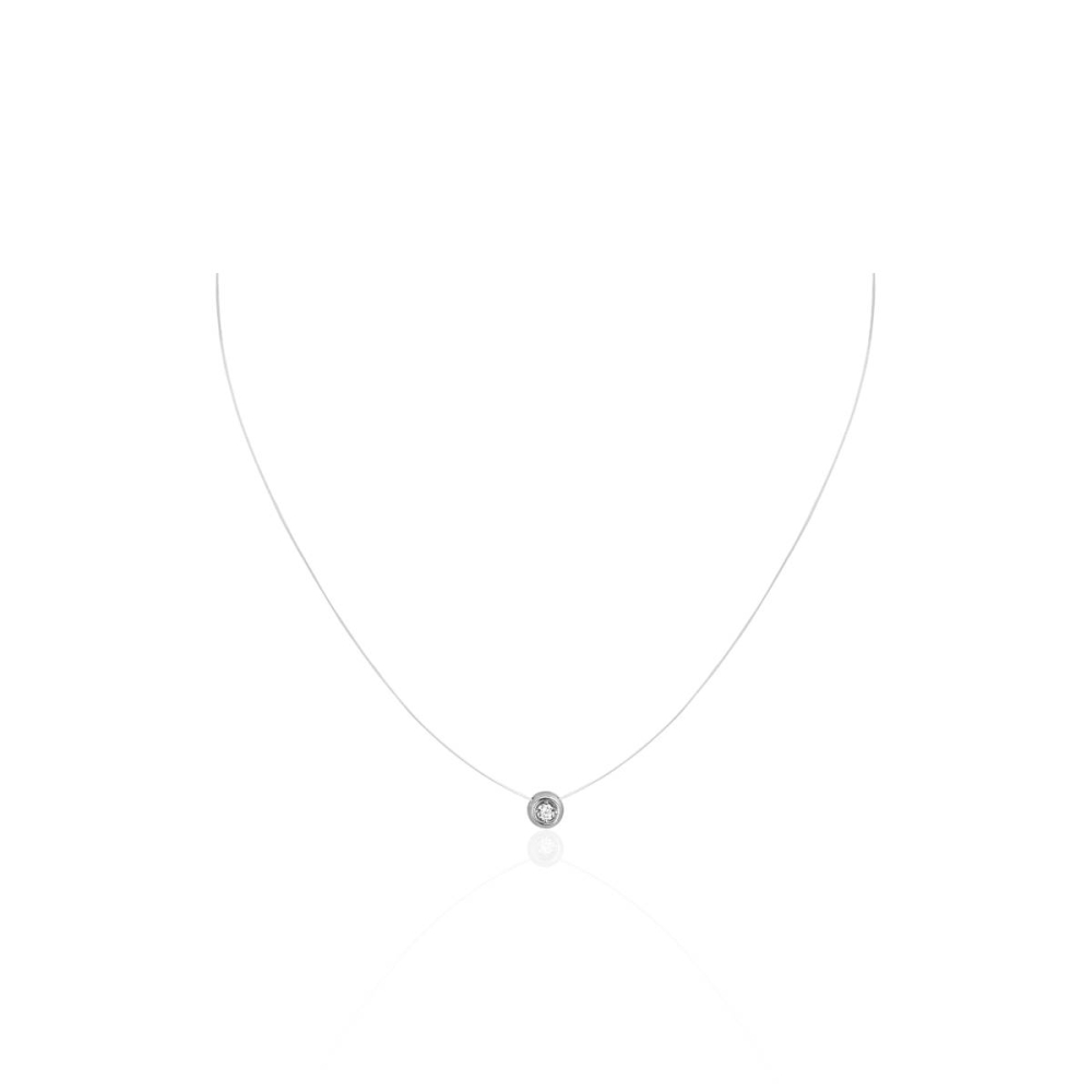 Колье из золота с фианитом 01Л121582 Колье (Au 585)