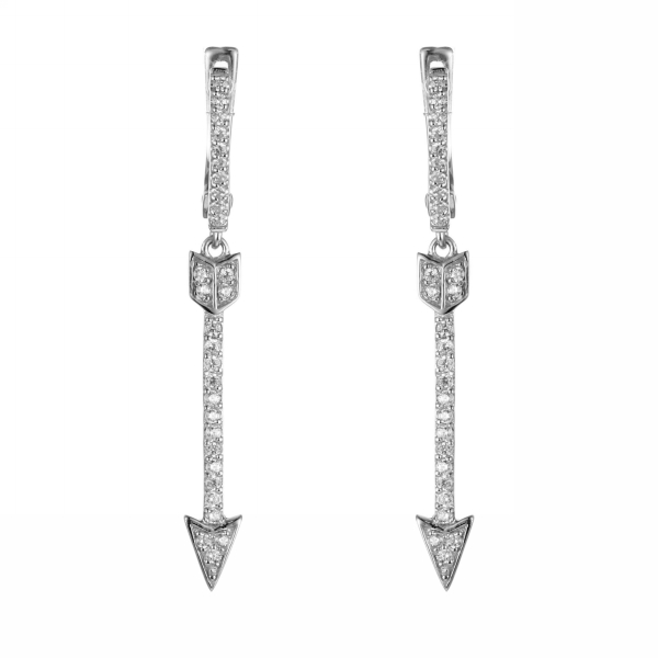 Серьги из серебра с кубическим цирконием 2260006018806 Серьги (Ag 925)