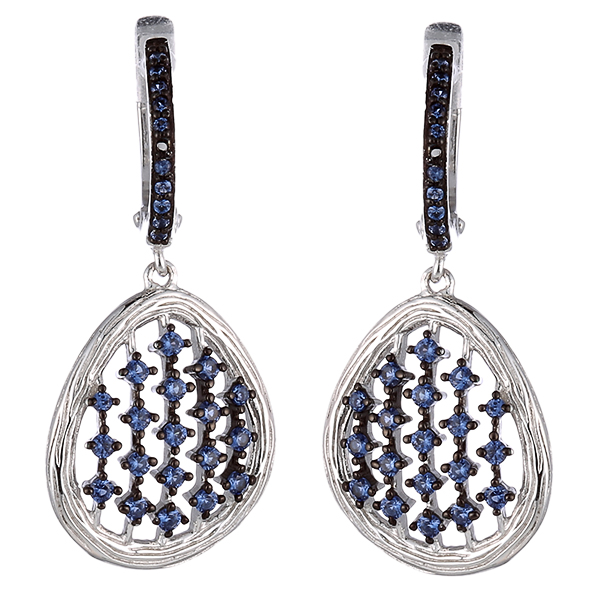 Серьги из серебра с кубическим цирконием 3670009091307 Серьги (Ag 925)