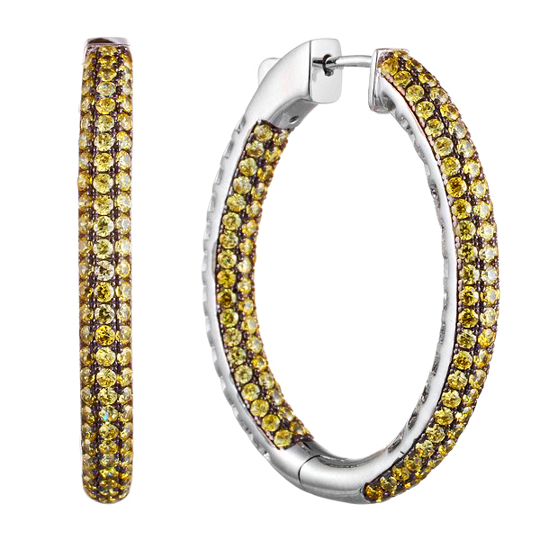 Серьги из серебра конго с кубическим цирконием 2860013021910 Серьги (Ag 925)