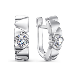 Серьги из серебра с фианитами SWAROVSKI 912020059 Серьги (Ag 925)