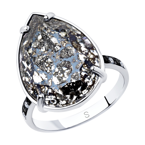Кольцо из серебра кристаллом SWAROVSKI  94012984 Кольцо (Ag 925)