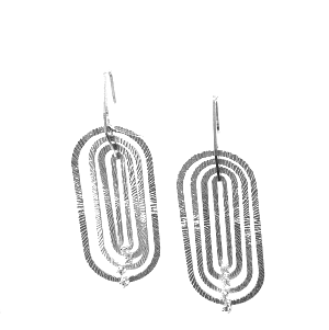Серьги из серебра с кубическим цирконием 2070004027003 Серьги (Ag 925)