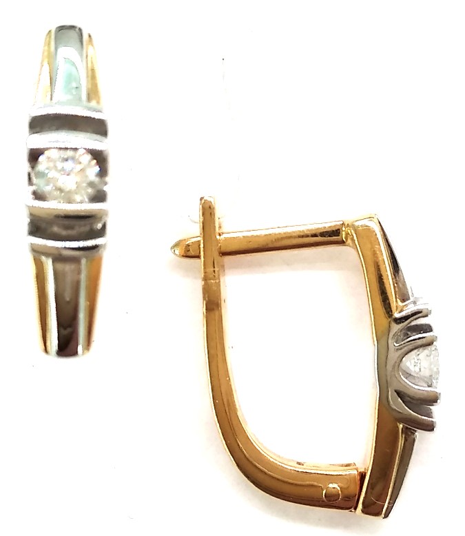 Серьги из золота с бриллиантами СК05130 Серьги (Au 585)