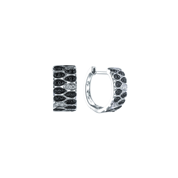 Серьги из белого золота с бриллиантами 02500280653 Серьги (Au 585)