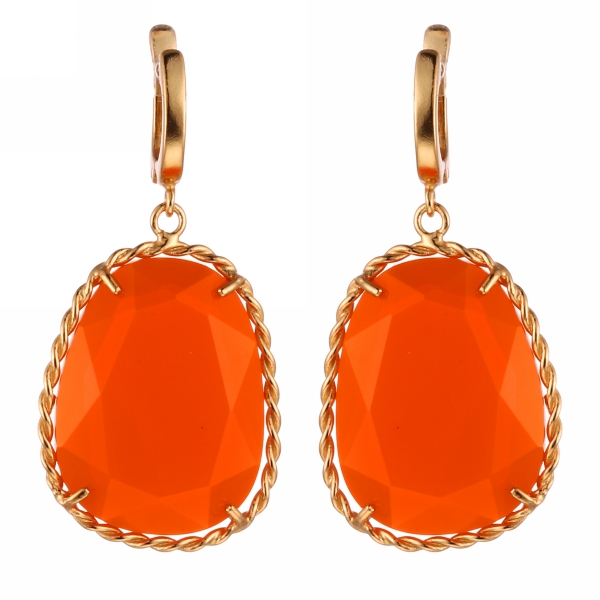 Серьги из серебра с ювелирным стеклом 0790008039607 Серьги (Ag 925)