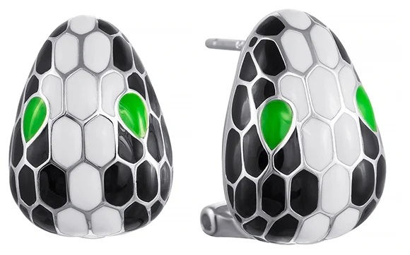 Серьги из серебра с эмалью SE30584 Серьги (Ag 925)