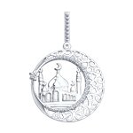 Подвеска из серебра с фианитами 94031221 Подвеска (Ag 925)