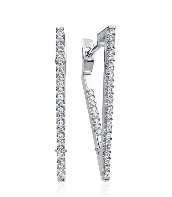 Серьги из золота c бриллиантами 3595-21001 Серьги (Au 585)