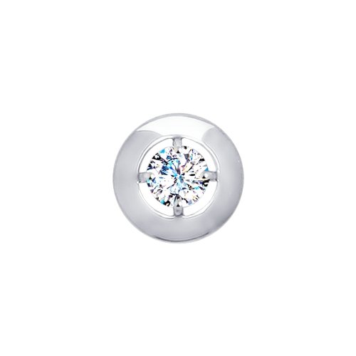 Подвеска из белого золота с фианитом SWAROVSKI 80130066 Подвеска (Au 585)