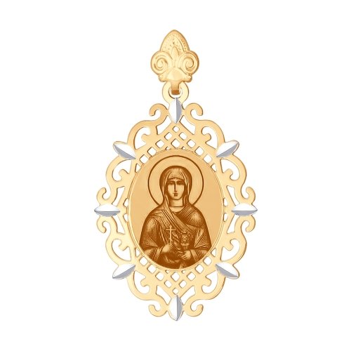 Подвеска-икона из золота "Святая Великомученица Анастасия" 102478 Подвеска икона (Au 585)