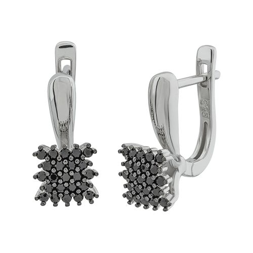 Серьги из серебра с кубическим цирконием B15990-E Серьги (Ag 925)