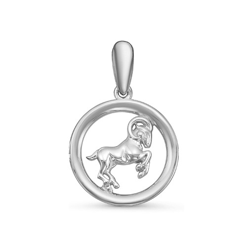 Подвеска из серебра знак зодиака Овен с035822 Подвеска зодиак (Ag 925)