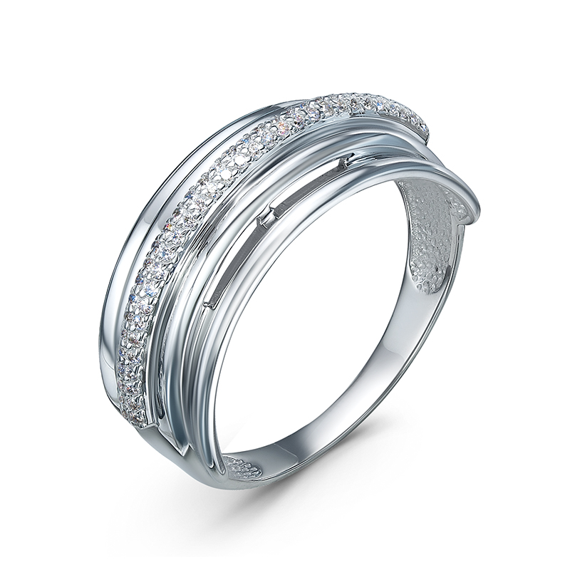 Кольцо из серебра с фианитами  с1100768 Кольцо (Ag 925)