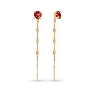 Серьги из золота с фианитами 140021 Серьги (Au 585)