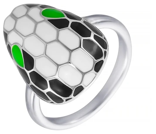 Кольцо из серебра с эмалью SR30584 Кольцо (Ag 925)