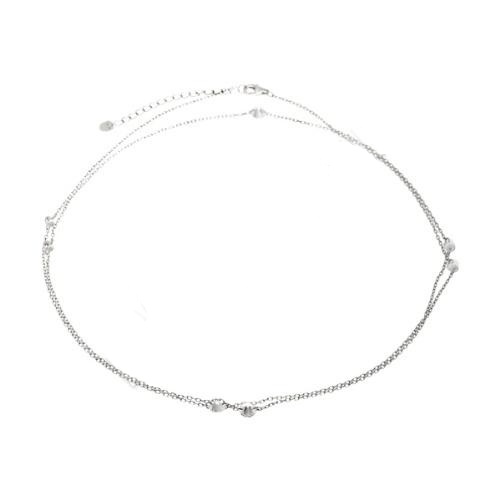 Колье из серебра с кубическим цирконием  22Е128270_1 Колье (Ag 925)