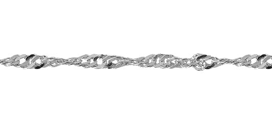 Цепь из серебра Ср 030/45 Цепь (Ag 925)