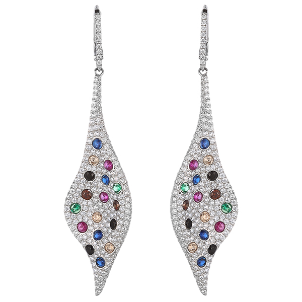 Серьги из серебра с кубическим цирконием 0100006046004 Серьги (Ag 925)