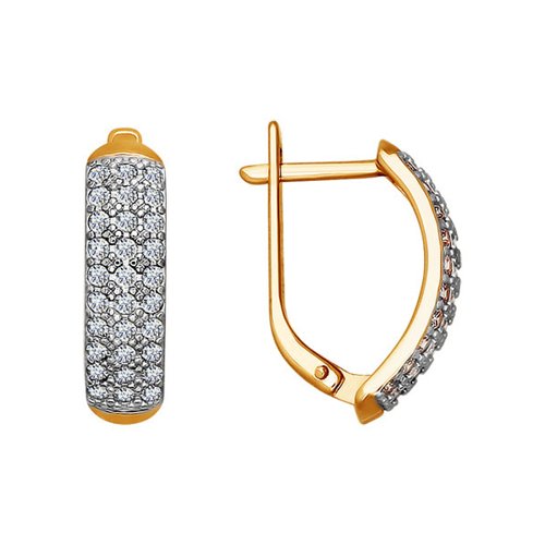Серьги из золота c бриллиантами 555020027 Серьги (Au 585)