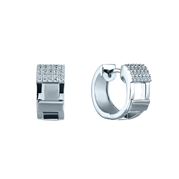 Серьги из серебра с кубическим цирконием 6220004020402 Серьги (Ag 925)