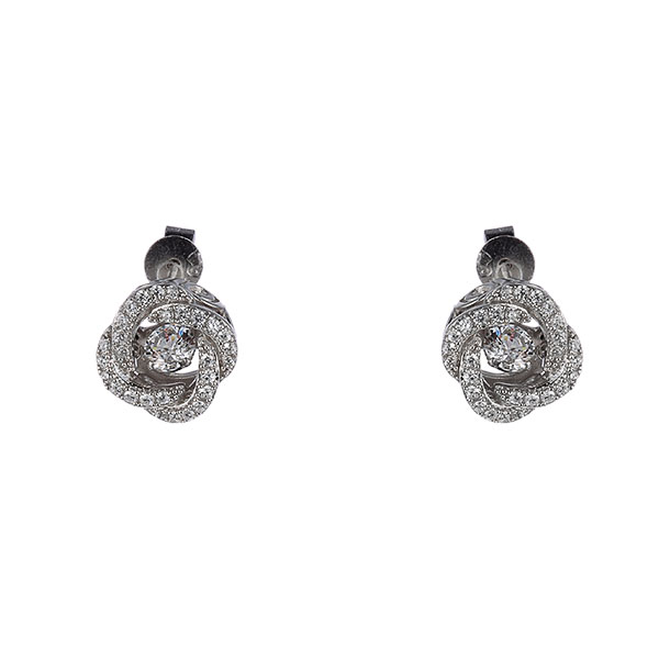 Серьги из серебра пусеты 8590001065014 Серьги (Ag 925)