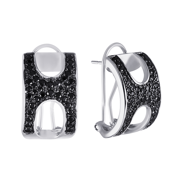 Серьги из серебра с кубическим цирконием 2170001015001 Серьги (Ag 925)