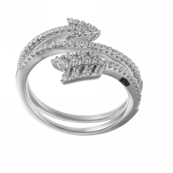 Кольцо из серебра с кубическим цирконием  1100001039117 Кольцо (Ag 925)