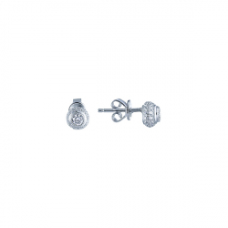 Серьги из серебра с кубическими циркониями 2860016078115 Серьги (Ag 925)