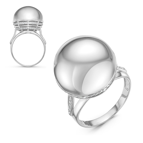 Кольцо из серебра с фианитами  с115912 Кольцо (Ag 925)