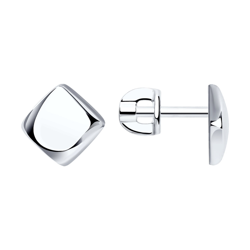 Серьги пусеты из серебра 94025291 Серьги (Ag 925)