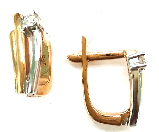 Серьги из золота с бриллиантами 1775 Серьги (Au 585)