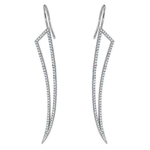 Серьги из серебра с кубическим цирконием WE24816-R Серьги (Ag 925)
