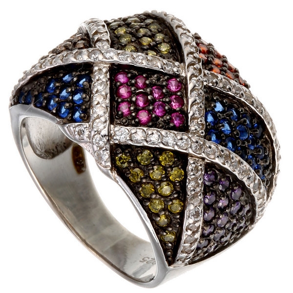 Кольцо из серебра с кубическим цирконием  2260005101105 Кольцо (Ag 925)