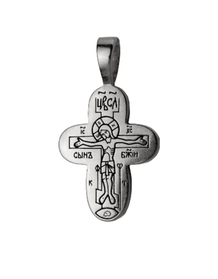 Крест из серебра 100745 Крест (Ag 925)