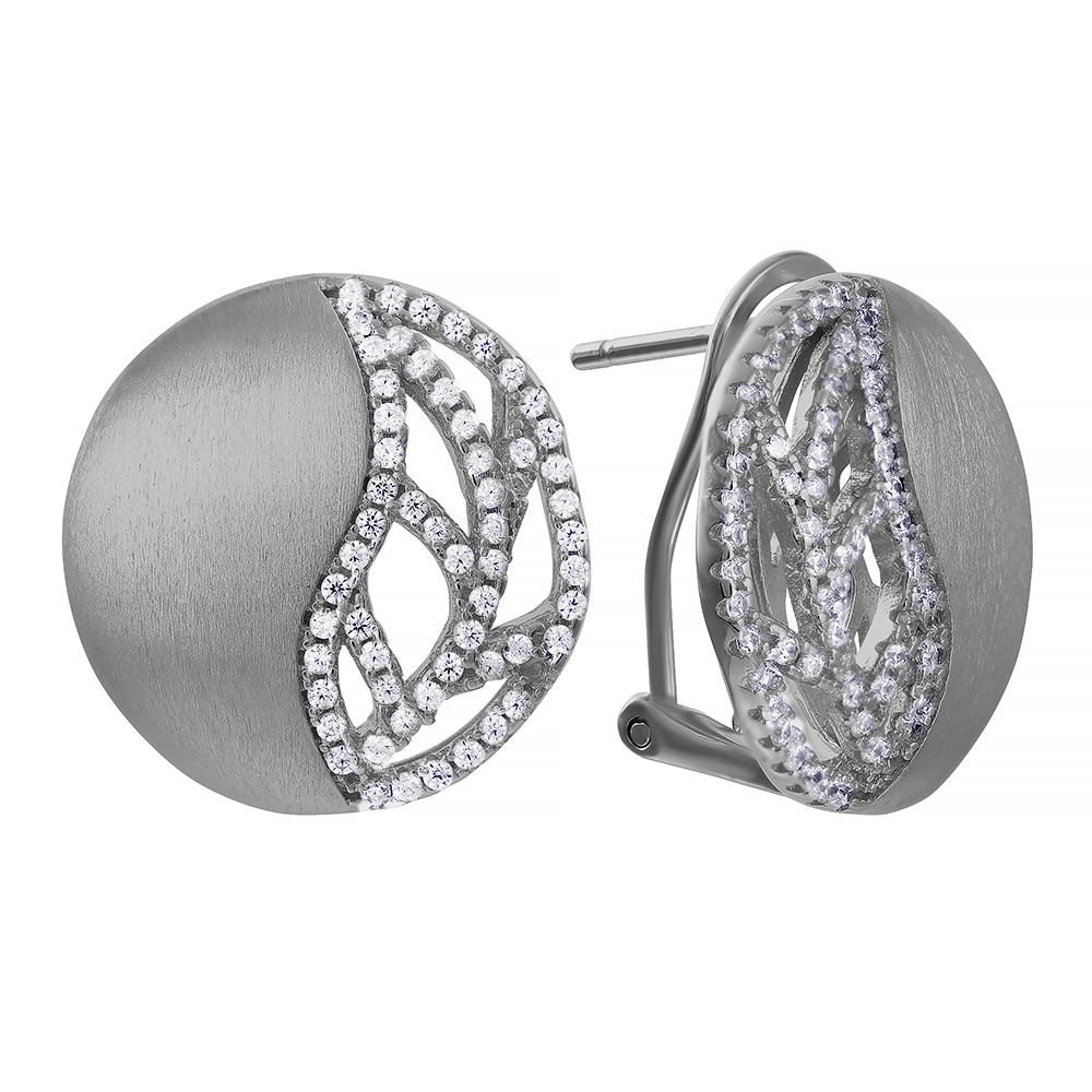 Серьги из серебра с кубическим цирконием 2340007000314 Серьги (Ag 925)
