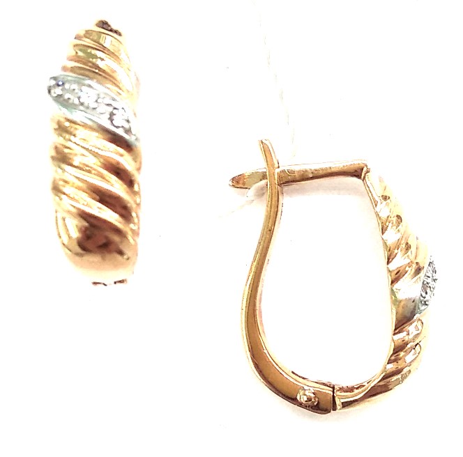 Серьги из золота с кубическим цирконием ER 369 Серьги (Au 585)