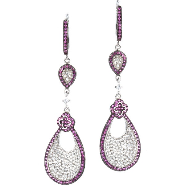 Серьги из серебра с кубическим цирконием 6790001078003 Серьги (Ag 925)