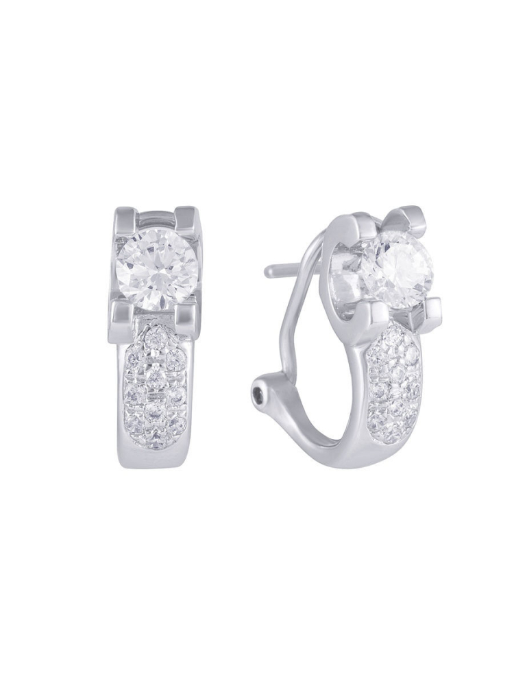 Серьги из серебра с кубическим цирконием 5570002130903 Серьги (Ag 925)