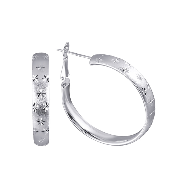 Серьги из серебра конго 2000000298641 Серьги (Ag 925)