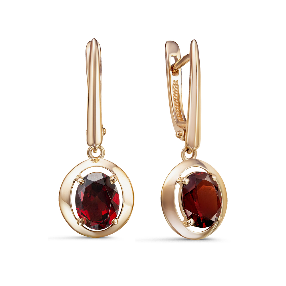 Серьги из золота с корундами 21803853 Серьги (Au 585)