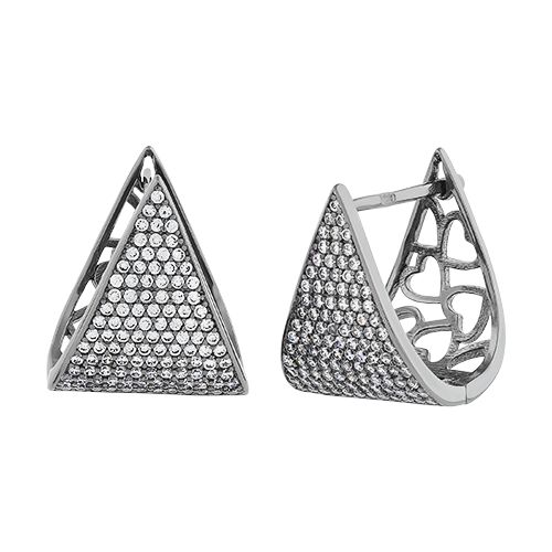 Серьги из серебра с кубическим цирконием 273E040(B49) Серьги (Ag 925)